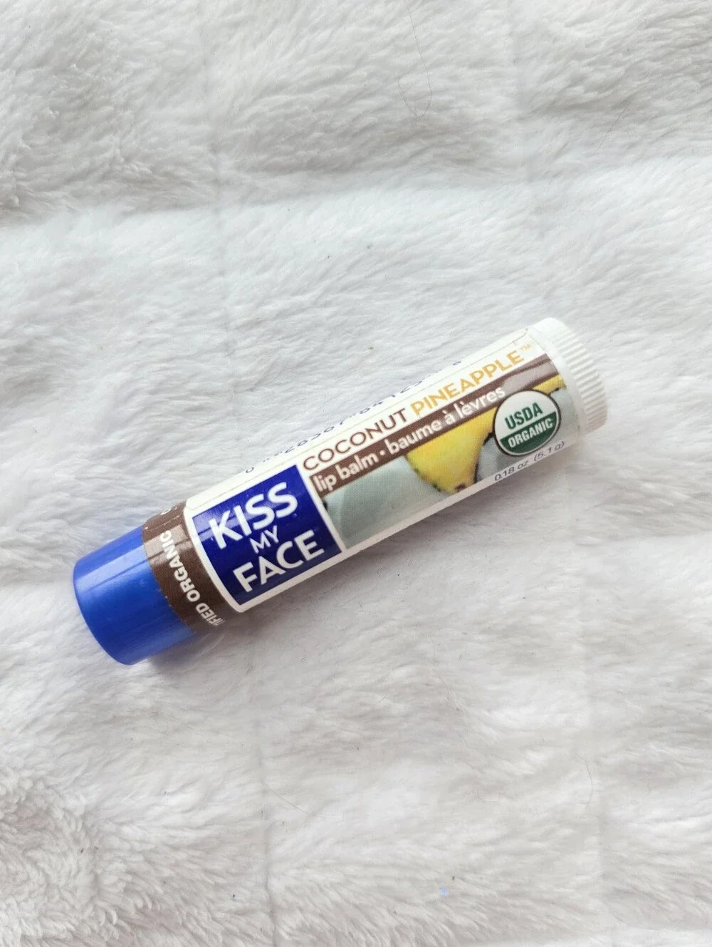 🍒 5/$20 new Kiss My Face Organic Coconut Pineapple Lip Balm Full Size htf rare